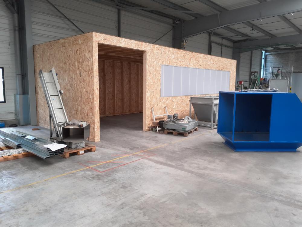 Aménagement bâtiment industriel atelier ossature bois (2022) - Treize-Vents (85) | 