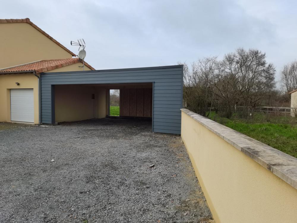 Garage ossature bois (2023) 42 m² - St Pierre à champ (79) | 